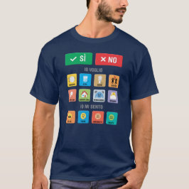 イタリア語自閉症AACポインティングコミュニケーション01 Tシャツ