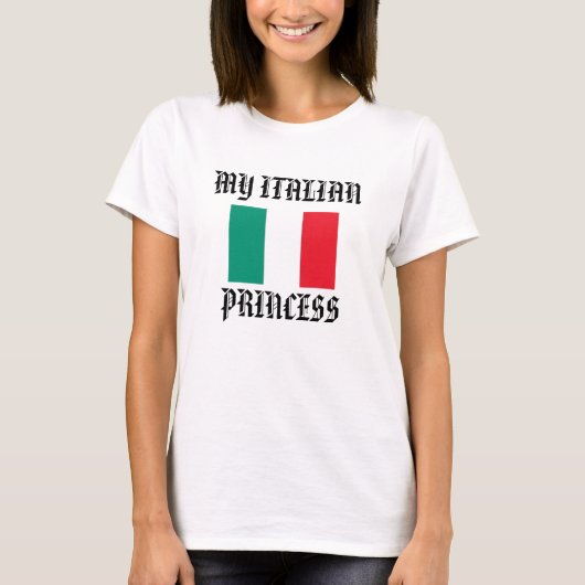 イタリア語、プリンセス Tシャツ (正面)
