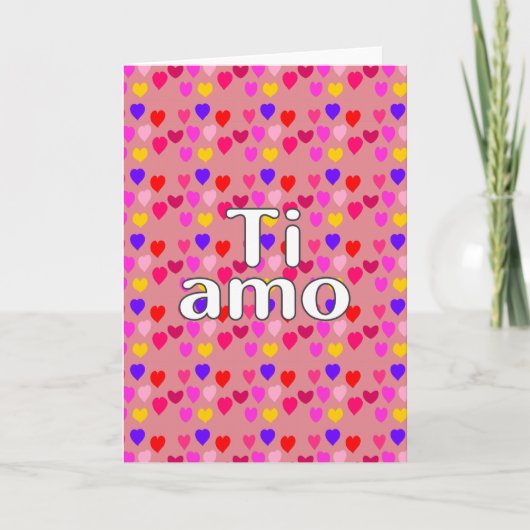 イタリア語 - 愛してる カード (正面)