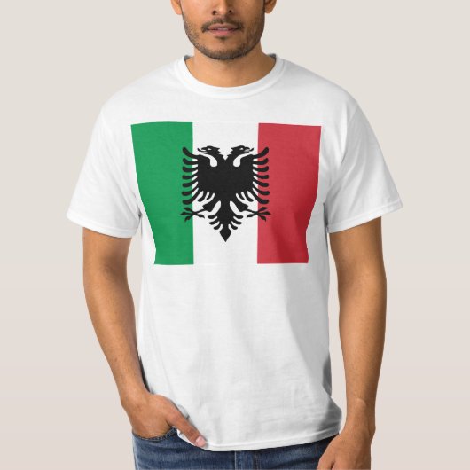 イタリア語Arbereshのイタリアの旗 Tシャツ (正面)