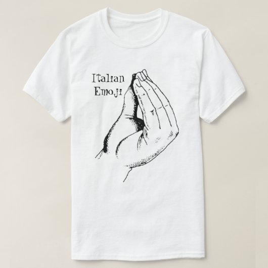 イタリア語Emoji Tシャツ (デザイン正面)