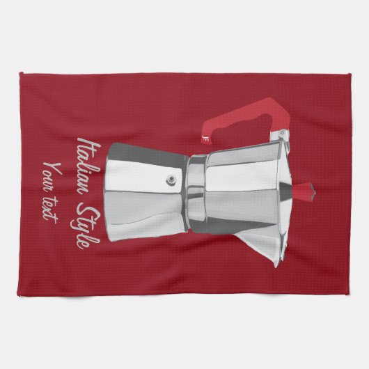 イタリア語Moka キッチンタオル (横)