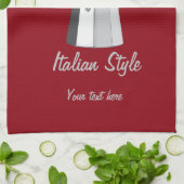 イタリア語Moka キッチンタオル (折り畳み)