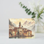 イタリア買のマスマス郵便はがきマップ ポストカード (スタンド正面)