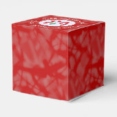 イタリア赤恋パーソナライズされた旗 フェイバーボックス (裏面サイド)