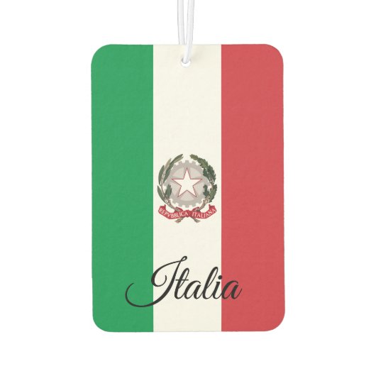 イタリア車の空気フレッシュナーイタリアン旗 カーエアーフレッシュナー (裏面)