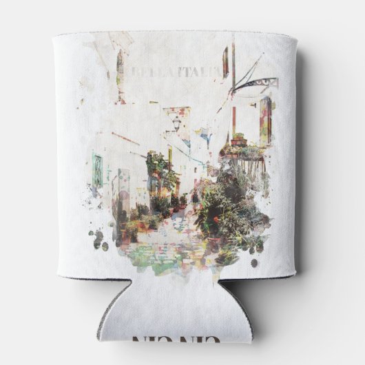 **イタリア通りAP12プラント芸術的 缶クーラー (裏面)