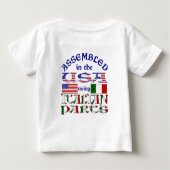イタリア部品2 ベビーTシャツ (裏面)