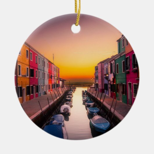 イタリア都市景観 セラミックオーナメント (正面)