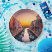 イタリア都市景観 ペーパープレート (パーティー)