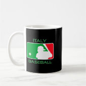 イタリア野球ファン イタリア国旗 クリック 欧州 コーヒーマグカップ (左)