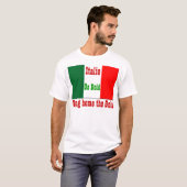 イタリア金ゴールドサッカー Tシャツ (正面フル)