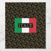 イタリア金ゴールド ワインラベル (シングルラベル)
