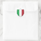 イタリア銀シールド国旗 スクエアシール (バッグ)
