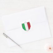 イタリア銀シールド国旗 スクエアシール (封筒)