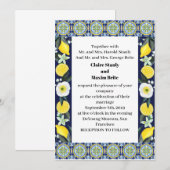 イタリア風の結婚式 招待状 (正面/裏面)