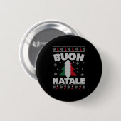 イタリア風クリスマスツリーのクリスマスイブイブ 缶バッジ (正面&裏面)