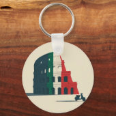 イタリア風コロッセオ・サークルキーチェーン キーホルダー (裏面)