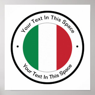 イタリア風プロモーションポスターテンプレート ポスター