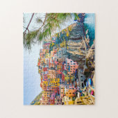 イタリア風光明媚なチンケなテレ・リグーリアの夏 ジグソーパズル (縦)