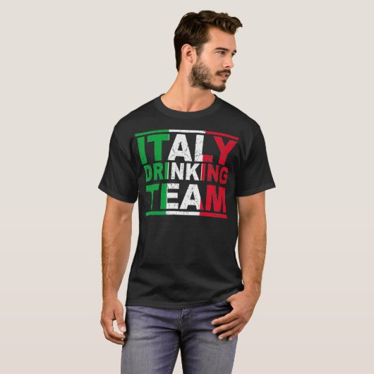 イタリア飲みチームビーイタリアンエルロジストウイスキー値リスト Tシャツ (正面フル)