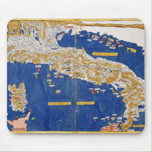 イタリア1482年のPtolemaic地図(着色されたlitho) マウスパッド