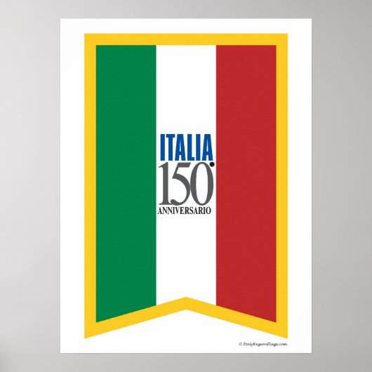 イタリア150周年記念ポスター ポスター (正面)