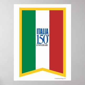 イタリア150周年記念ポスター ポスター