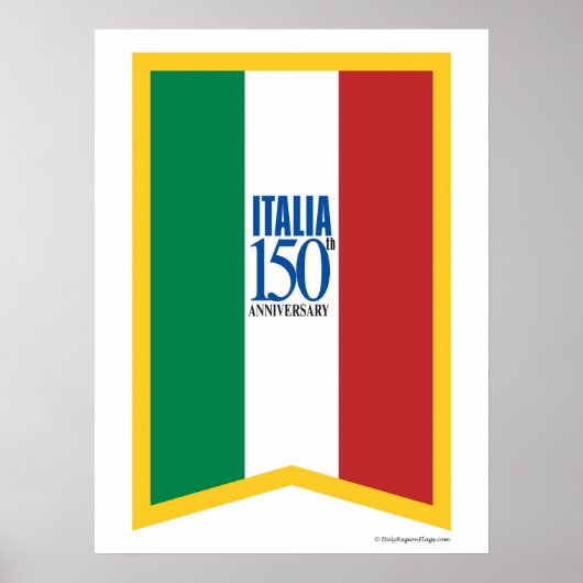 イタリア150周年記念ポスター ポスター (正面)