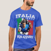 イタリア3Dフォルツァアズーリ Tシャツ (正面)