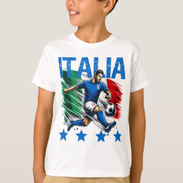 イタリア4つ星サッカー Tシャツ