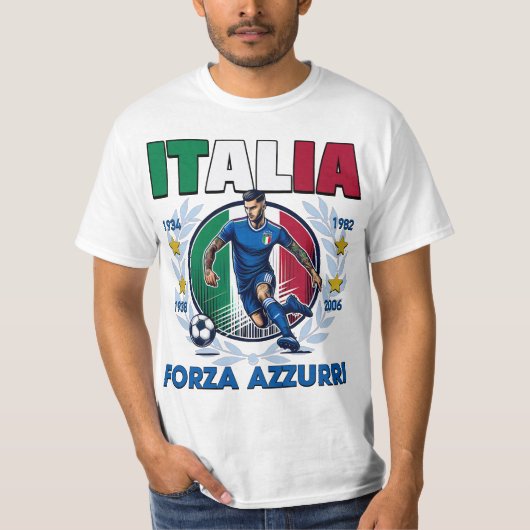 イタリア4スターカンピオンデルモンド Tシャツ (正面)