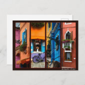イタリア4フォトコラージュ村野カスタム ポストカード (正面/裏面)