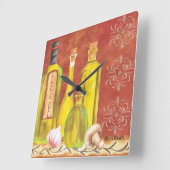 イタリア701の味Liz Revit Square Wall Clock スクエア壁時計 (傾斜)