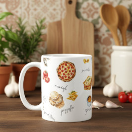イタリア おもしろ フード シェフ カラフル コーヒーマグカップ