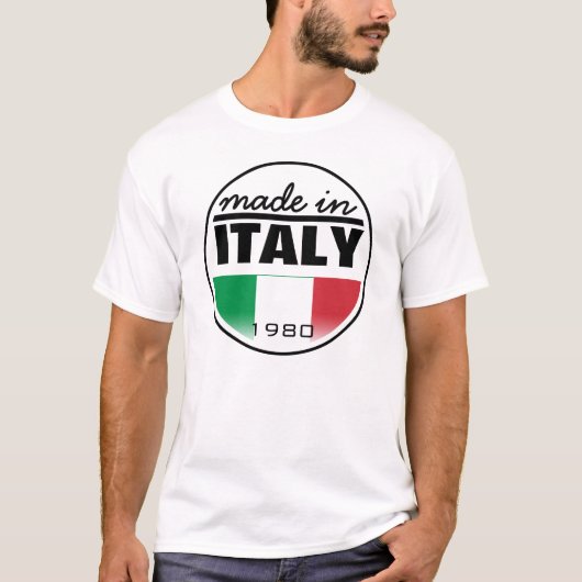 … "イタリア"で作られる Tシャツ (正面)