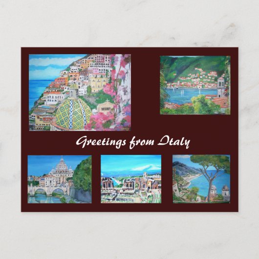イタリア – はがき (正面)