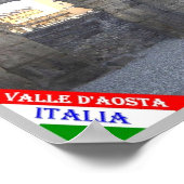 イタリア – アオスタバレーアオスタアーシュ – ポスター (角)
