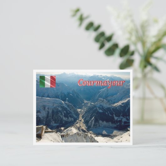 イタリア – アオスタバレークールマイユ –  ポストカード (スタンド正面)