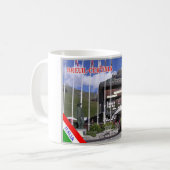 イタリア – アオスタバレー – Breuil-Cervinia - コーヒーマグカップ (正面左)