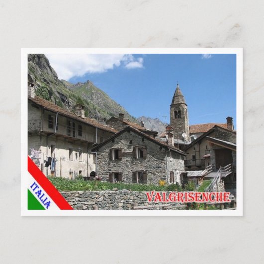 イタリア – アオスタバレー – Valgrisenche - ポストカード (正面)