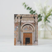 イタリア,アオスタ大聖堂ファサード, ポストカード (スタンド正面)