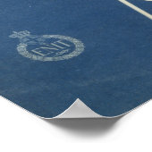 イタリア,アッシジのヴィンテージ旅行ポスター ポスター (角)