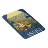 イタリア，アッシジのヴィンテージ旅行ポスター マグネット (右側)