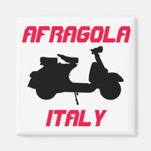 イタリア,アフラゴラ,スクーター マグネット (正面)
