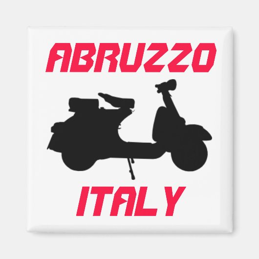 イタリア，アブルッツォ，スクーター マグネット (正面)