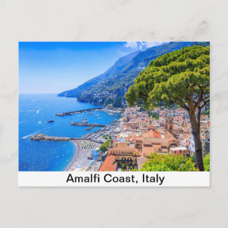 イタリア・アマルフィ海岸。アマルフィの街の景観 ポストカード