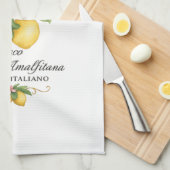 イタリア アマルフィ海岸 リモンチェッロ キッチンタオル (四つ折り)