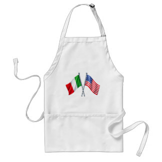イタリア アメリカ 国旗 キッチン エプロン