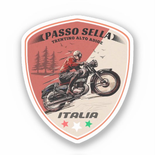 イタリア アルプス 山岳バイク シール (正面)